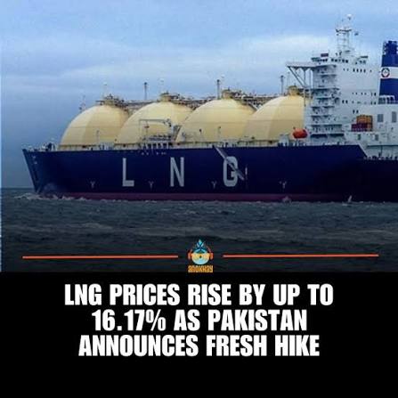 Pakistan has increased liquefied natural gas (LNG) prices by up to 16.17%,  with revised rates now in effect for both gas distribution networks. Under  the latest notification, the LNG price for SSGC