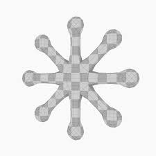 Snoflakes Verts Polys Max Compatible 3d Model Flyer Design Templates Model
