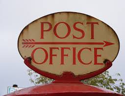 Vintage Post Office Sign Old Post Office Sign Display Office Signs