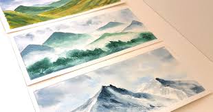 Simple Watercolor Mountain Tutorial For