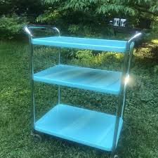 Plus it even includes three wire baskets to add to its rustic charm. Find More Vintage 3 Tier Metal Kitchen Cart Bar Cart 85 Obo For Sale At Up To 90 Off