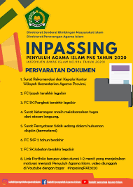 Pada kesempatan kali ini kami bagikan infromasi daftar penerima sk inpassing bagi bapak/ibu guru yang berada dibawah naungan kementrian untuk mengecek apakah nama bapak/ibu terdaftar sebagai guru penerima sk inpassing non pns tahun 2016 silahkan diunduh saja file daftar. Inpassing Penyuluh Agama Islam Pns Tahun 2020 Kemenag Kabupaten Purbalingga