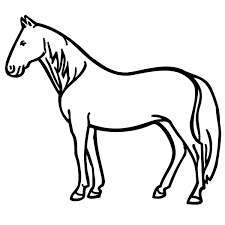 Because of his tiny body, the ponies always look cute. Standing Horse Coloring Page Babadoodle