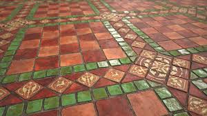 Artstation Old Tiles Floor Daniel Castillo Game Textures Artwork Tiles