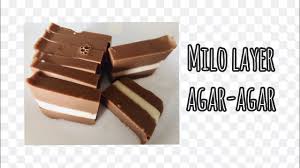 Cara buat agar agar milo susu. Milo Layer Agar Agar Agar Agar Lapis Milo Sedap Youtube