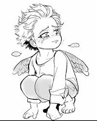 Miruko and hawks looks too cute :3. Baby Hawks Concept Art Characters Chibi Anime