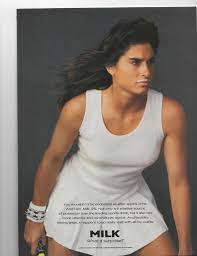 SEXY GABRIELA SABATINI GOT MILK PROMO PRINT AD FORMER PROFESSIONAL TENNIS  PLAYER | eBay