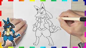 How To Draw Pokemon | Lucario | Easy Drawing Step By Step - Youtube