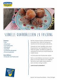 Schnelle Quarkballchen Zu Fasching Antenne Bayern Fasching Faschingsgeback Quark