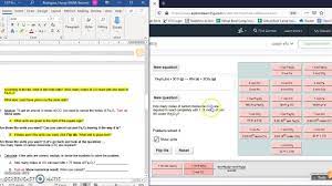 Observe that when a ball is thrown, its. Stoichiometry Gizmo Help With Dimensional Analysis Youtube