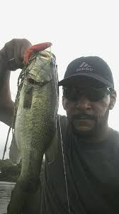 Bellows pond. His first Long Island bass.