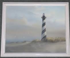 WAYNE FULCHER, Cape Hatteras Lighthouse Acrylic: