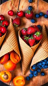 Cornets Fruits 2 Fruits Cones 2 Voyage Onirique Fond D Ecran Nourriture Nourriture Fruits