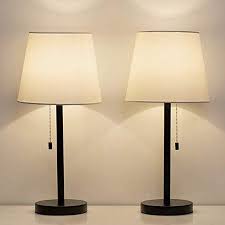 Modern Bedside Desk Metal Lamps Set Of 2 Black Walmart Com In 2020 Bedside Table Lamps Modern Desk Lamp Table Lamp