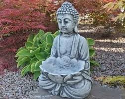 Buddha Statue Etsy Buddha Garden Buddha Statue Garden Zen Garden