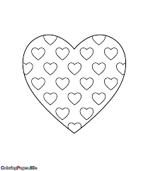 This heart coloring page features the cupid's bow of love. Pin On Valentine S Day Coloring Pages