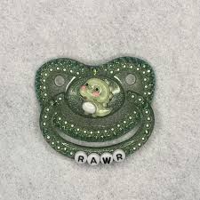 Sold! Dino Totally Green Glitter Pacifier by BabyKittenRose -- Fur Affinity  [dot] net