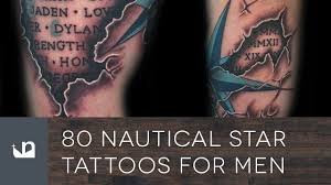 There is the uncounted star in the sky. 80 Nautical Star Tattoos For Men Youtube