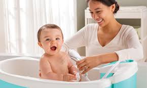 My son is 6 months and is nearly sitting on his own and the aqua pod gives him the support he needs. Online Nursery Supplier Of Bath Bathtime And Grooming Accessories