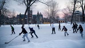 Ice Rink On The Quad Brunswick Maine Bowdoin College Bowdoin College Maine Travel Maine