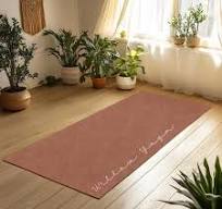 Personalized Suede Yoga Mat: Custom Name Exercise Mat - Etsy