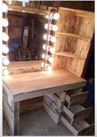 Makeup Vanity Set Brown What Makeup Artist Portfolio Bedroom Diy Pallet Vanity Home Diy
