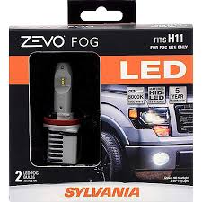 Sylvania H11 Zevo Fog Led Premium Quality Plug And Play Led Fog Lights Bright White Light Output Matches Hid Led Headlight Lighting Systems