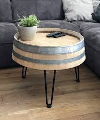 Sofatische für die perfekte ablage vor der couch. Weinfass Couch Tisch Beistelltische Aus Holzfassern