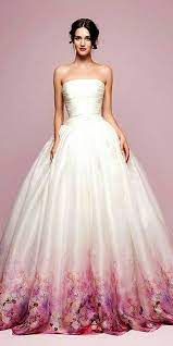 Love The Color At The Bottom Fitted Wedding Dress Ball Gowns Wedding Gowns