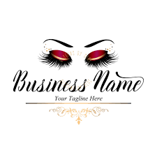 Black And Gold Makeup Logo Custom Logo Red Gold Lashes Logo Magenta Eyelash Logo Cosmetics Logo Gold Black Lashes Logo Lashes E Lashes Logo Eyelash Logo Makeup Artist Business Cards