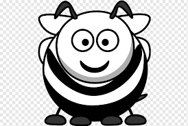 Black and white coloring book spring, cartoon bee coloring page, white, leaf, monochrome png. Bumblebee Cartoon Black And White Graphics Honey Bee Smiley Cartoon Png Pngwing