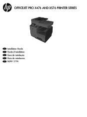 Connect into a source of power, turn on the printer. Hp Officejet Pro X476 Manual