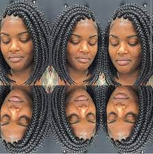 Bob Braids Hairstyles Beautiful Black Hair Box Braids Bob