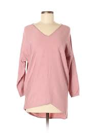 Details About Suzy Shier Women Pink Pullover Sweater M