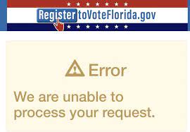 6 election for local, state and federal offices. It Would Appear That Florida S Voter Registration Website Is Shitting The Bed Blogs
