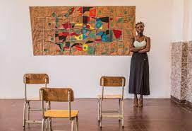 On The Frontier The Lubumbashi Biennial Makes Art From Obstacles Published 2019 African Art Art African Art Paintings