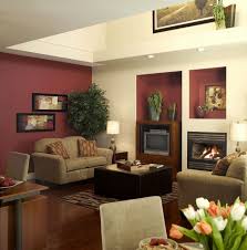 Living Room One Wall Color Idea Beautiful Popular House Paint Colors For 2014 In 2020 Burgundy Living Room Beige Living Rooms Maroon Living Room
