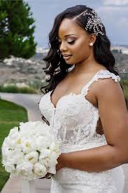 42 Black Women Wedding Hairstyles That Full Of Style Wedding Forward Black Wedding Hairstyles Black Brides Hairstyles Wedding Hair Side