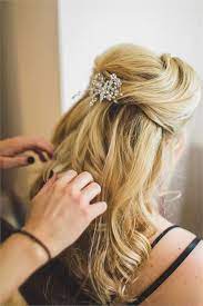 Half Up Half Down Wedding Hairstyles 33 Inspirational Ideas Wedding Hair Down Wedding Hairstyles Half Up Half Down Wedding Hair Half