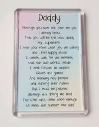 There is one really fun game that helps you bring the partner into the mix, without them having to be there (though this would totally be an awesome couples shower game). Baby Shower Daddy Poem Fridge Magnet Dad To Be New Baby Fathers Day Gift Ebay