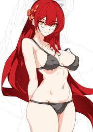 bikini, swimsuit, long hair, breasts, 1girl - Anime R34