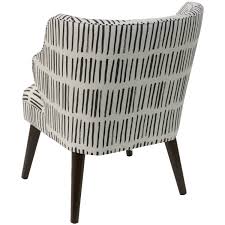 Relax in an upholstered accent favorite, ease in to a cushioned recliner, or add personality to your preteen's room with whether you're looking for traditional, upholstered dining room chairs in indianapolis or contemporary living room accent chairs for sale in chicago, you'll find. Skyline Furniture Modern Accent Chair In Dash Black White Overstock 18078219