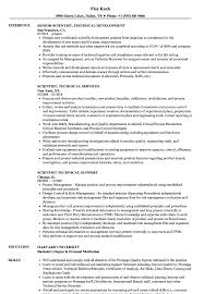 You finally graduated after years of hard work. Technical Scientist Resume Samples Velvet Jobs