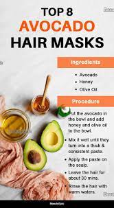 The hair mask helps in restoring the natural barrier of the hair shafts and the scalp and leaves the hair soft and smooth. Avocado Hair Mask Benefits And Top 8 Diy Recipes Avocado Hair Avocado Hair Mask Hair Mask