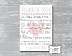 Thank You Sign For Wedding Custom Thank You Poem Wedding Signage Printable By Creativepapier 10 00 Wedding Signage Wedding Essentials Wedding