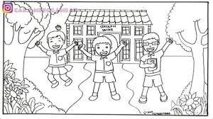 Contoh gambar ini bisa dijadikan ajang. Mewarnai Gambar Gotong Royong Di Sekolah Mewarnai Gambar Gotong Royong Di Sekolah Hitam Putih Melalui Kegiatan Melihat Gambar Siswa Mampu Menjelaskan Kegiatan Pada Gambar Kirstenc7c Images