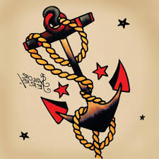 American Traditional Anchor Tattoo Tattoo Meanings Swallows Anchors Anclas Tatuajes