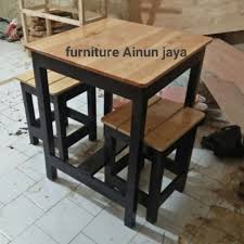 Mitra usaha akan kami lengkapi juga dengan. Meja Set Cafe Resto Warkop Warung Bakso Dll 1x2kursi Shopee Indonesia