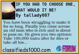 Convert bitcoin to nigerian naira. Question If You Had To Choose One What Would It Be World Expat Forum