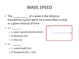 How fast the waves travel away from their source. Waves And Sound Ap Physics Ppt Download